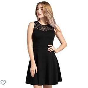 Black cocktail dress